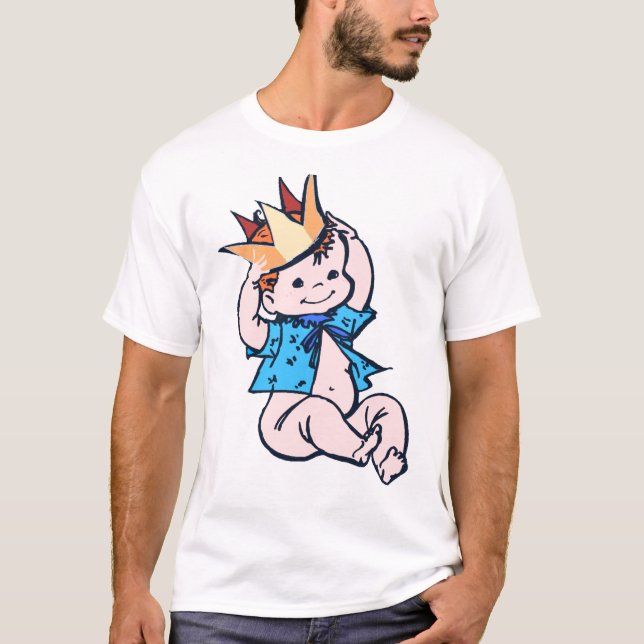 REI DO BEBÊ: É bom ser o rei T-shirt (Frente)