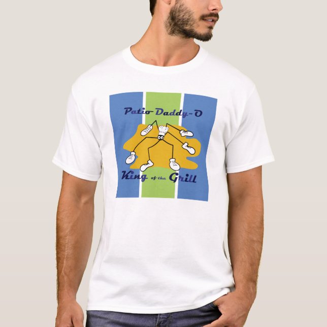 Rei do Pai-o do pátio do t-shirt da grade (Frente)