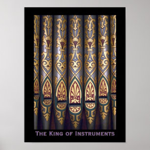Rei do poster dos instrumentos