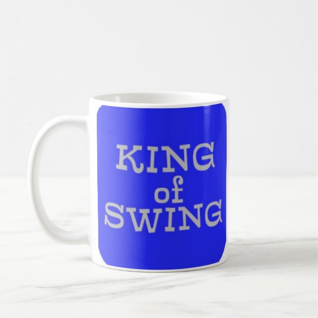 Rei do Swing Caneca de Café de Golfe Divertida (Esquerda)