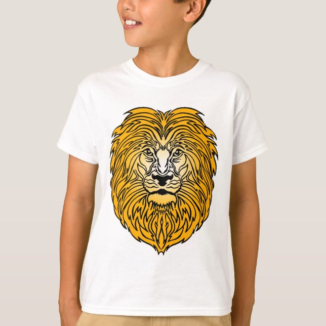 Rei do t-shirt do menino da selva (Frente)