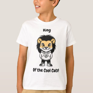 Rei dos Gatos Legal! T-Shirt para crianças