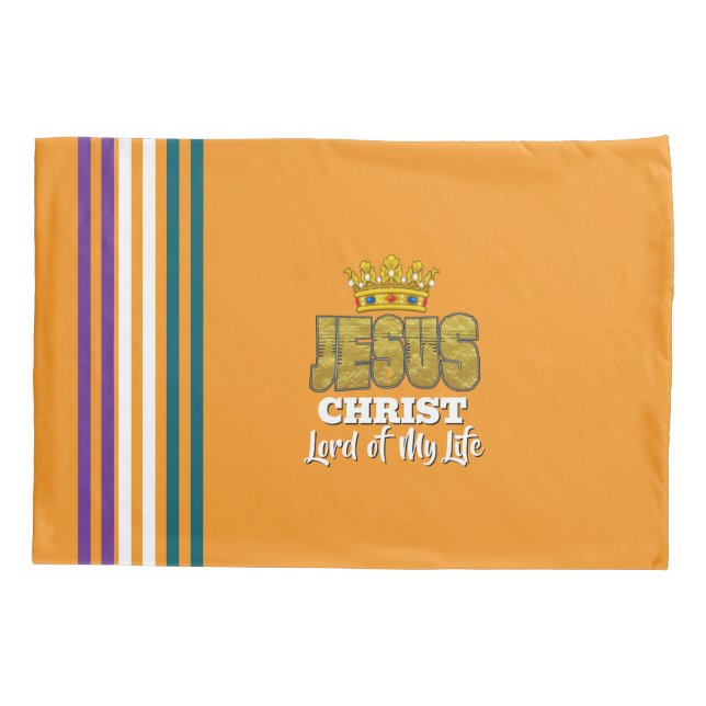 Rei Jesus Senhor da Minha Vida Cristão Laranja (Verso)