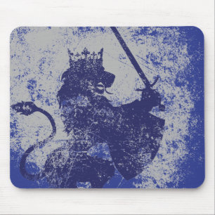 Rei Mousepad do leão do Grunge