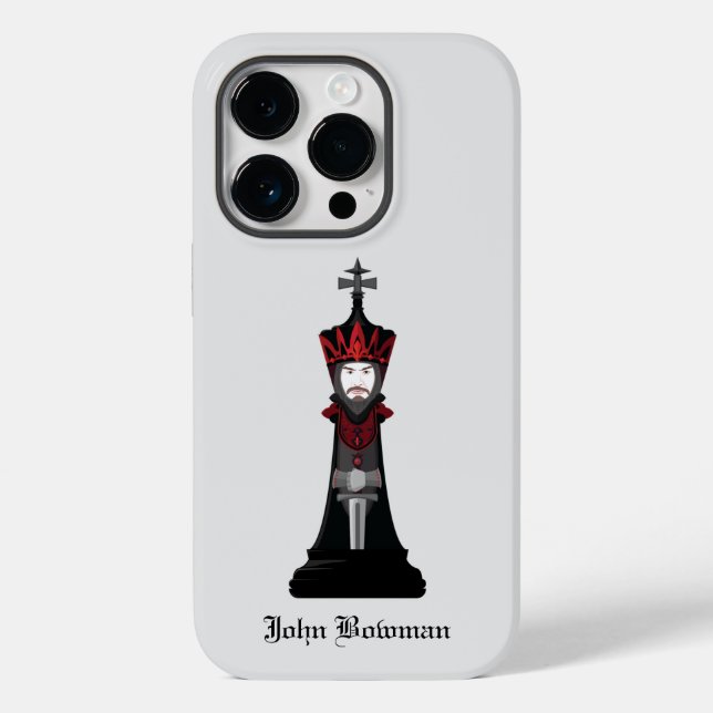 Rei Preto / Nome Personalizado Case-Mate Ca iPhone (Verso)
