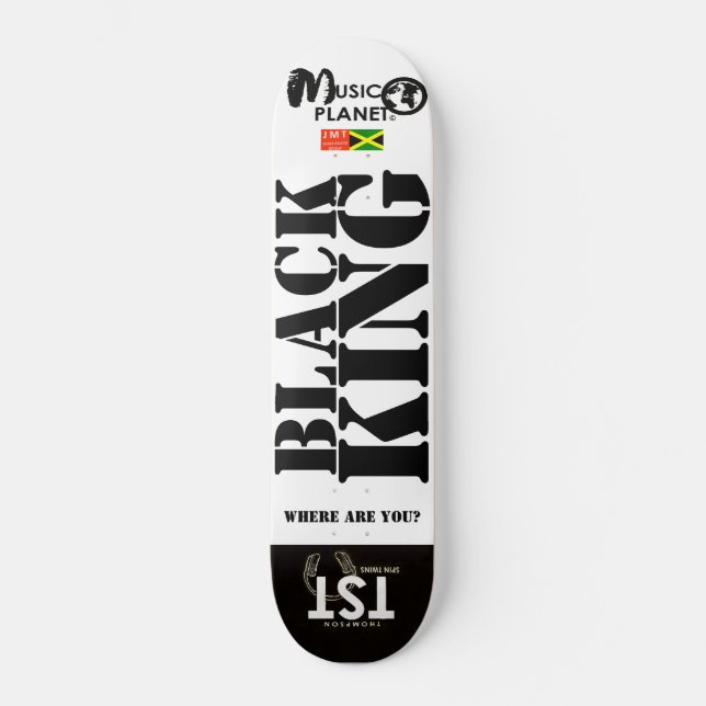 REI PRETO Skateboard (Frente)