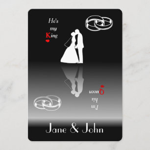 Rei & rainha SEUS cartões do convite do