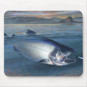 Rei salmão Mousepad
