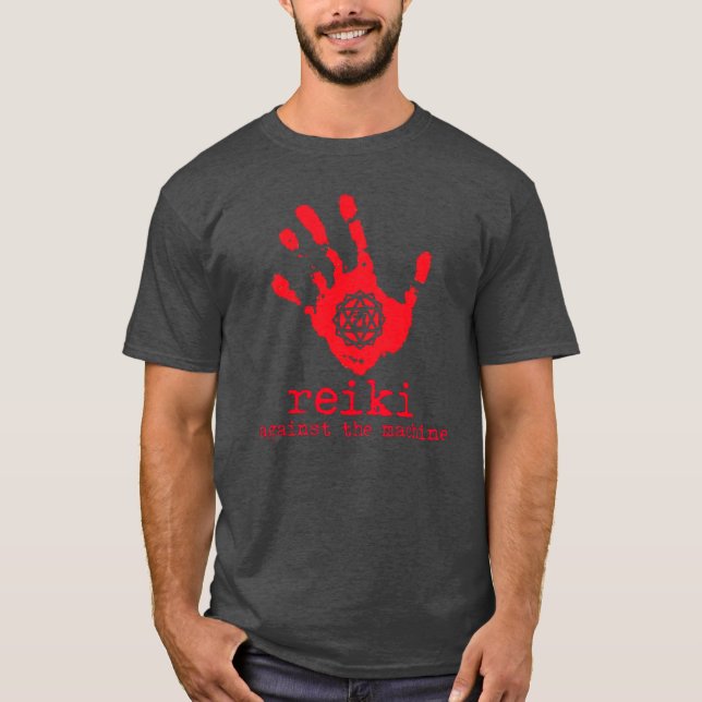 Reiki Contra A Camisa T Da Máquina (Frente)