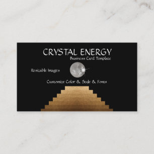Reiki e Stairs Energy Crystal Cartão de visita