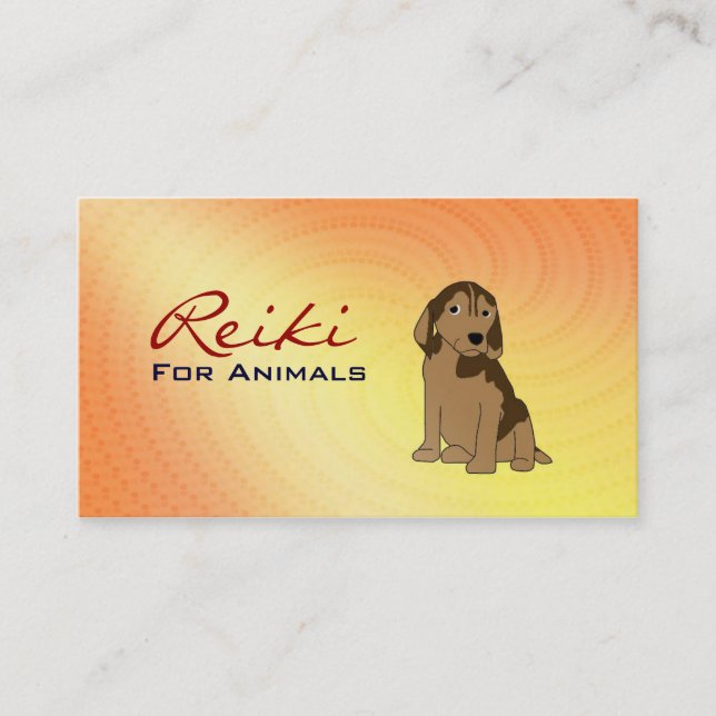 Reiki para cartões de visitas dos animais (Frente)