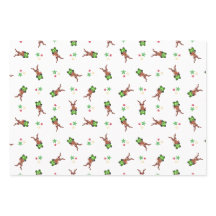 Reinador De Natal Festivo Verde E Vermelho Kasky