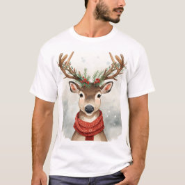Reindeer Christmas T-Shirt For Festive Holiday