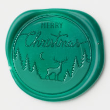 Reindeer Christmas Wax Seal Sticker