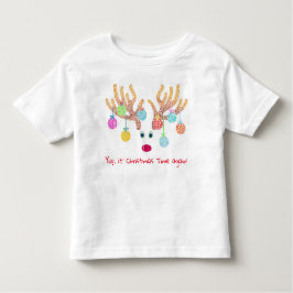 Reindeer e Ornaments Toddler T-shirt