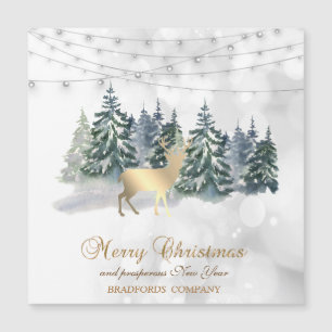 Reindeer,Forest,String Lights Bokeh Company Holi