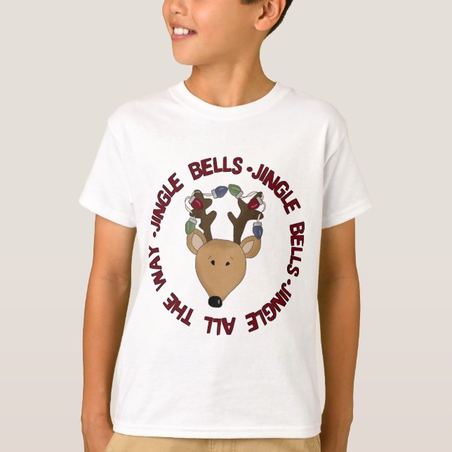Reindeer Jingle Bells Camisetas e presentes (Frente)