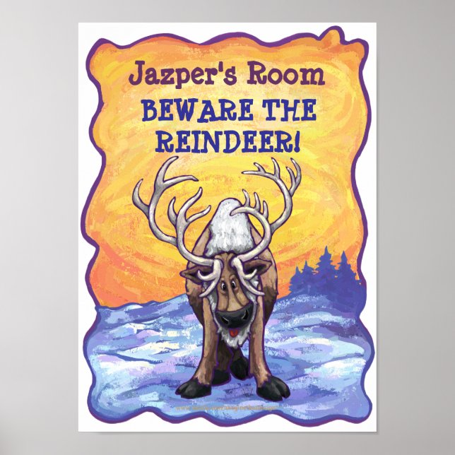 Reindeer My Room Poster (Frente)