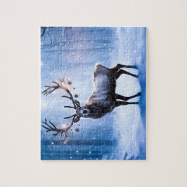 Reindeer na Floresta Mágica Quebra-cabeça de Jigse