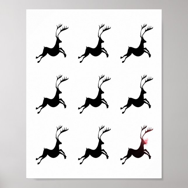 Reindeer Pattern impressão (Frente)