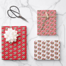 Reindeer Red Pink Natal Branco