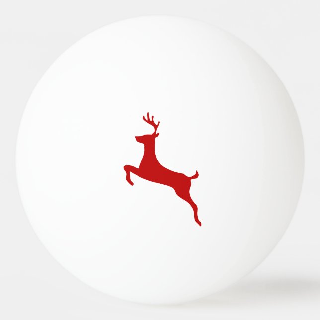 Reindet Salta Natal Red Silhout Bolas de Golfe (Frente)
