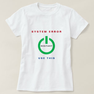 Reiniciar T-Shirt - Erro