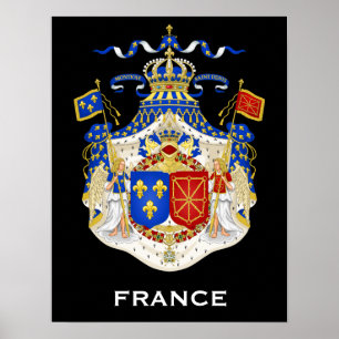 Reino da França Casaco de Arms Poster