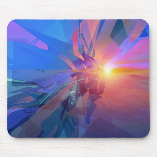 Reino desconhecido - mousepad abstrato (Frente)