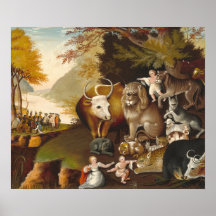 Reino pacífico - Edward Hicks Fine Art Poster