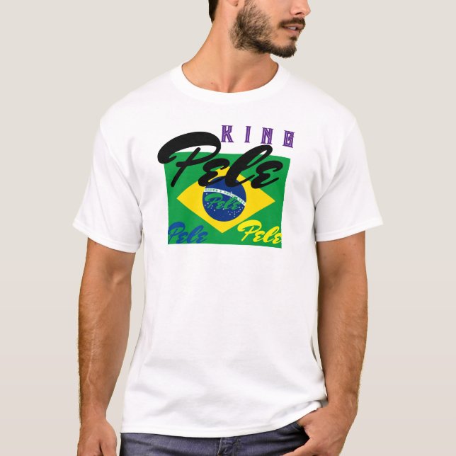 REIS DO FUTEBOL PELE Camiseta (Frente)