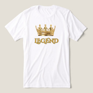 REIVINDIQUE SUA COROA, LENDÁRIO, CAMISA MASCULINA 
