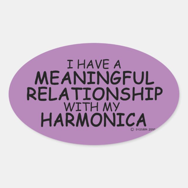 Relação Significativa Adesivo Harmonica Oval (Frente)