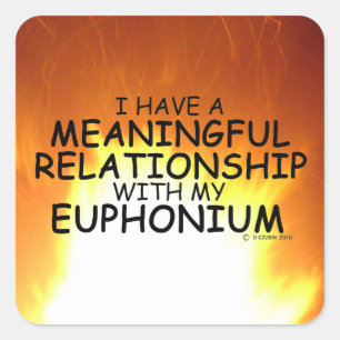 Relação Significativa Autocolante Euphonium Square
