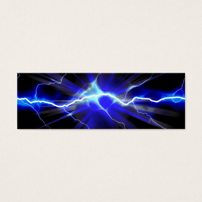 Relâmpago ou eletricidade azul brilhante (Frente)