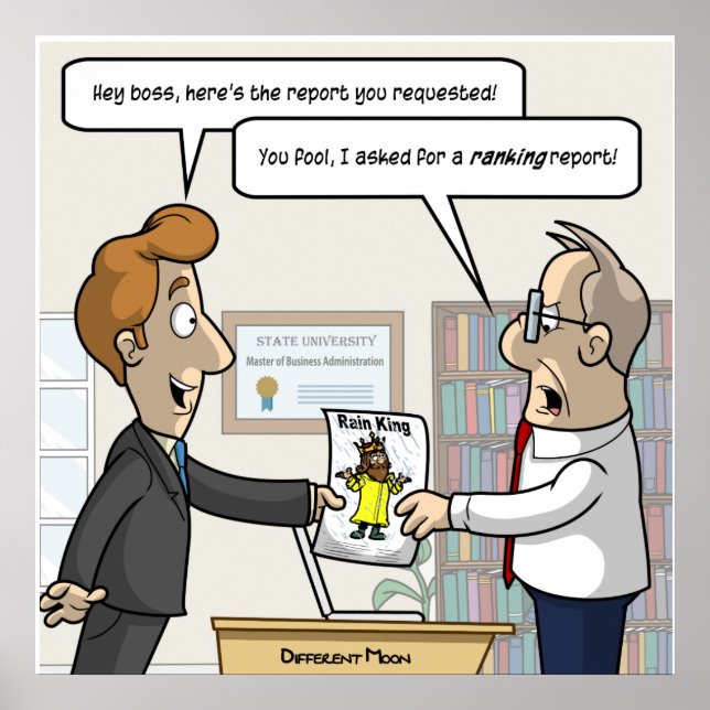 Relatório de Classificação Contábil Punny Poster (Frente)