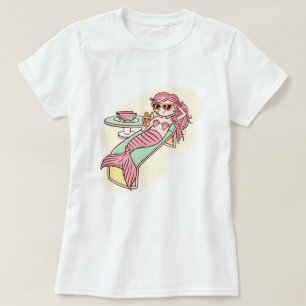 Relaxando a Camiseta da Sereia