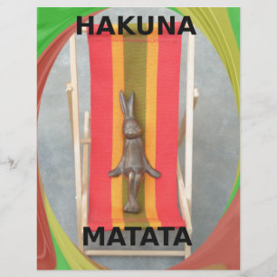 Relaxando o Rabbit Hakuna Matata Vetor Trabalho de