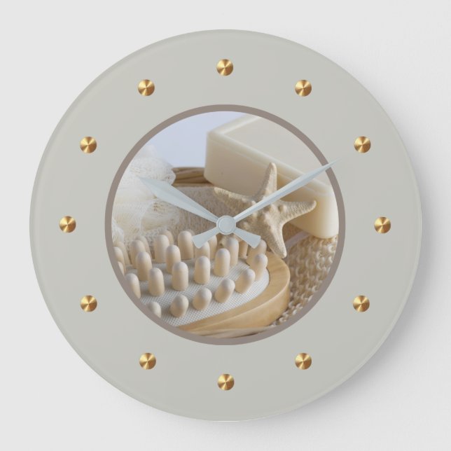 Relaxando Relaxando Relógios De Parede Do Tema Do  (Frente)