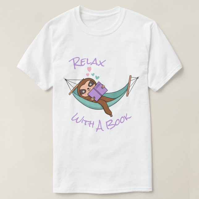 Relaxe Com Uma Camisa De Livro (Frente do Design)