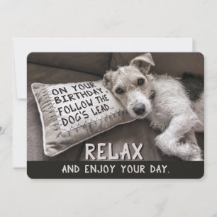 Relaxe como os cartões do feliz aniversario do c