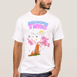 Relaxe da Camisa do Homem - Desenho de Jardim Pací