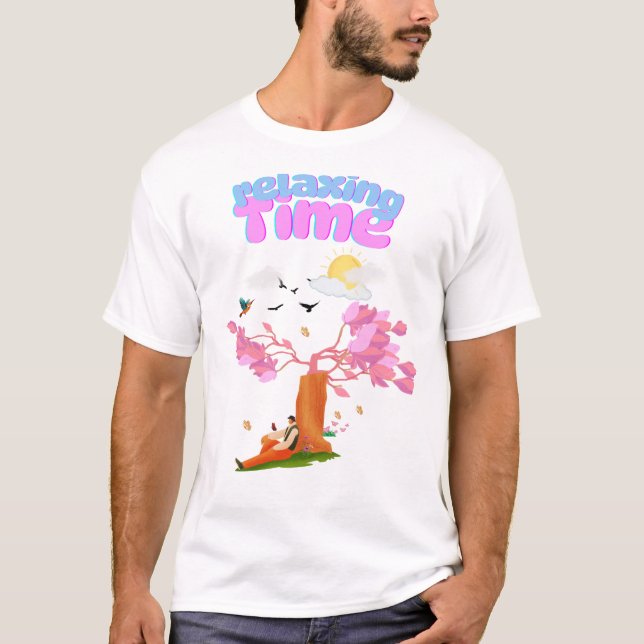 Relaxe da Camisa do Homem - Desenho de Jardim Pací (Frente)