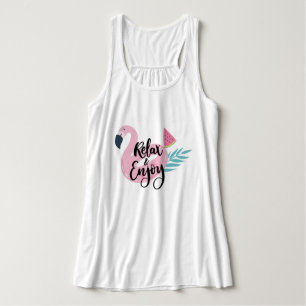 Relaxe e desfrute do Flamingo Tank Top