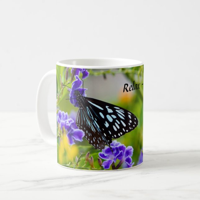 Relaxe - é hora do café, caneca de café (Frente Esquerda)