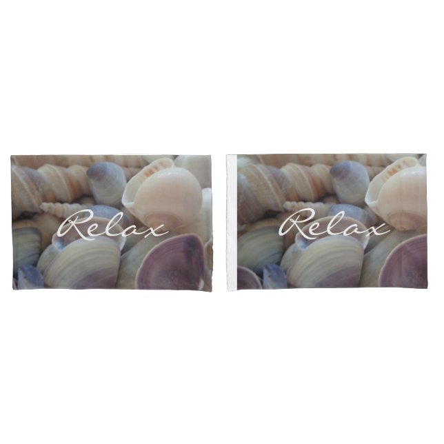Relaxe Sea Shells Summer Beach Foto natural (Frente - conjunto)