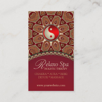 Relaxo Spa YinYang Novos Cartões de visitas