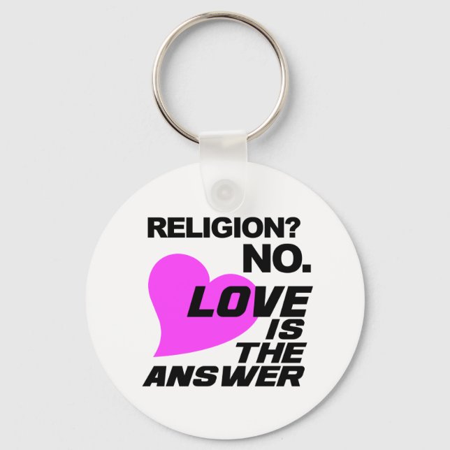 Religião e chaveiro de Amor (Frente)
