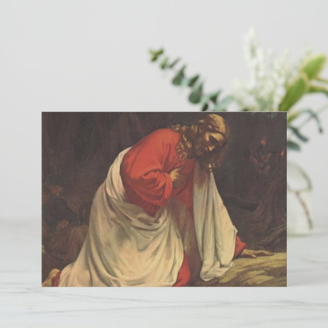 Religião Vintage Jardim Cristo de Jesus de Gethsem (Em pé/Frente)