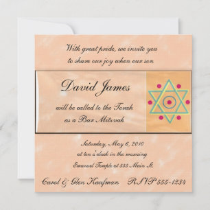 Religioso, Bar Mitzvah, Convite Bat Mitzvah